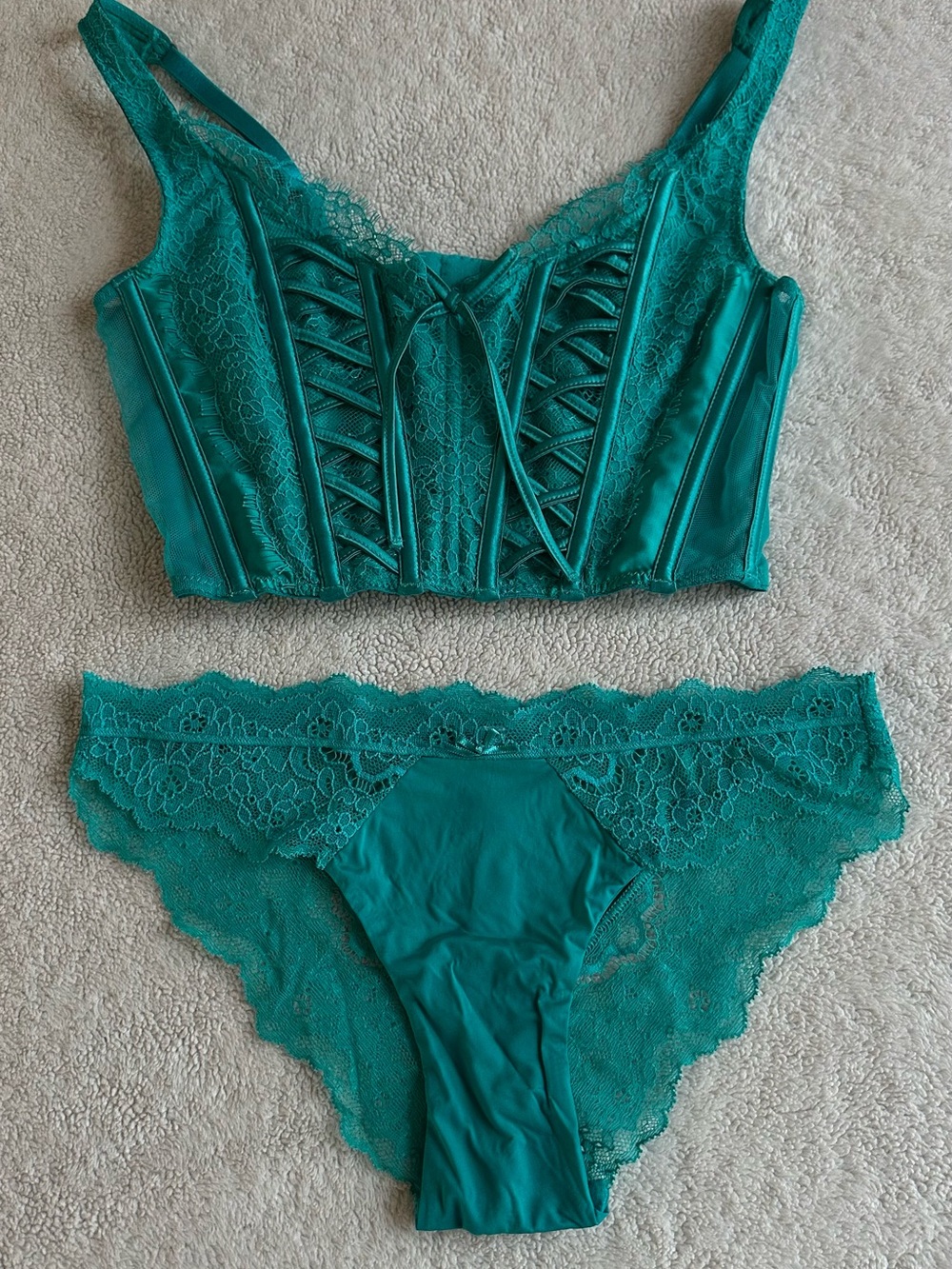 Victoria Secret Corset Top with Matching Panties